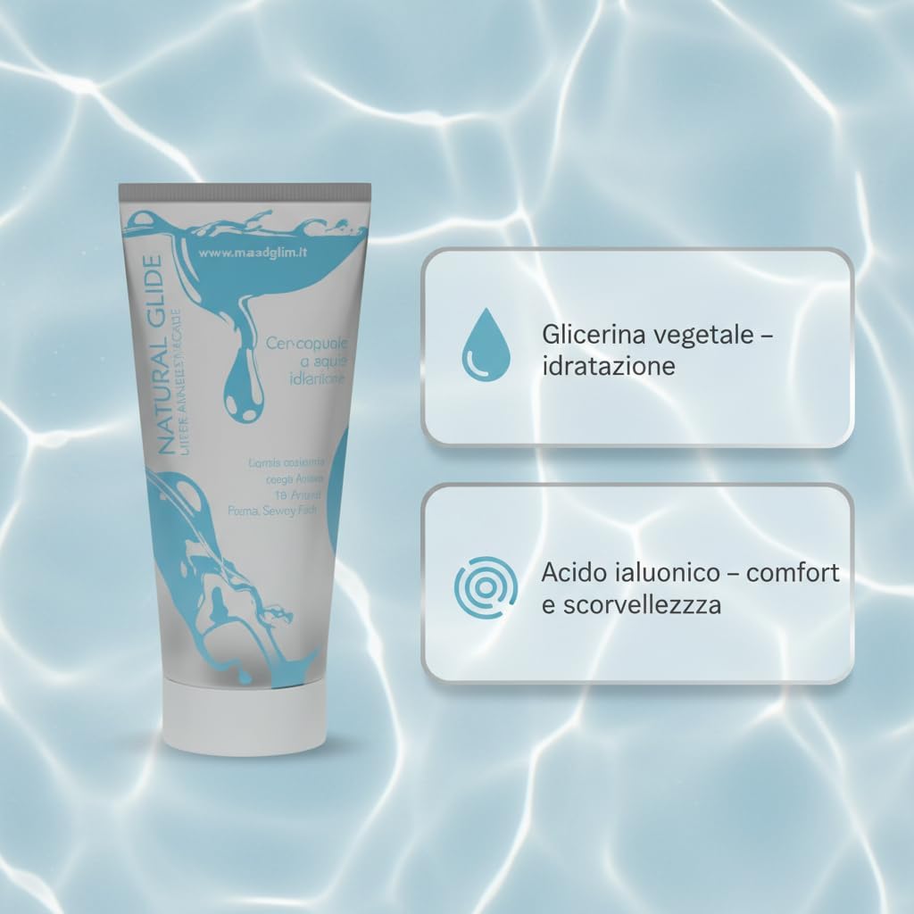 Lubrificante con Glicerina e Acido Ialuronico base acquosa 200ml