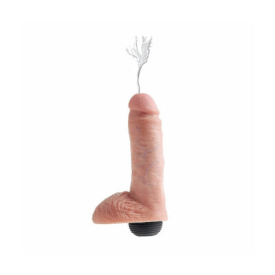 dildo eiacula squirting con testicoli realistico